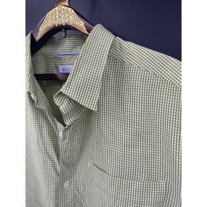 Columbia Men's Green Gingham Check Short Sleeve L